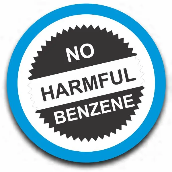 Free from benzene, Not harmful to health
