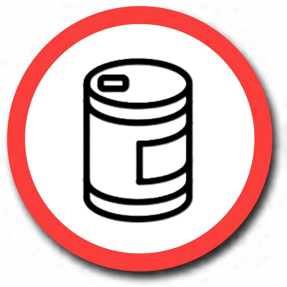 Close the cap of tin immediately after use. icon